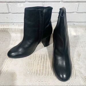 Asos Women’s Rescue Black Leather Block Heel